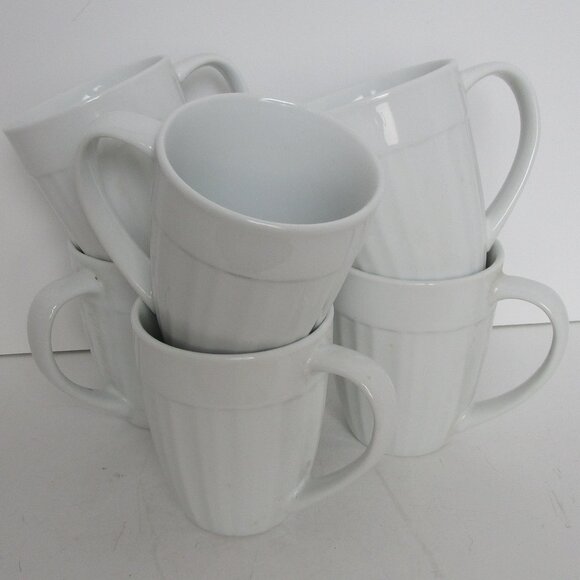 set of Corningware French White mugs